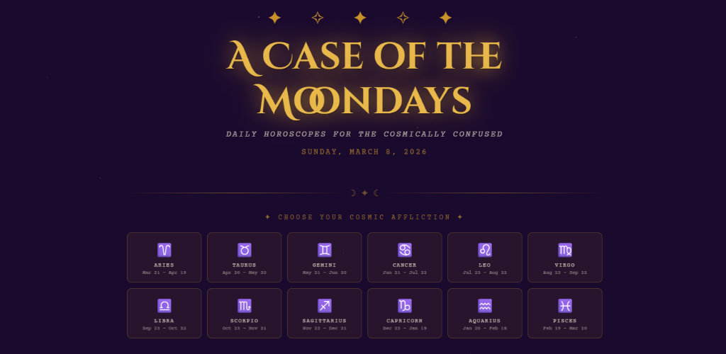 A Case of the Moondays